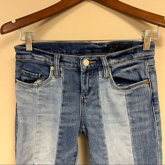 Blanknyc Denim Patchwork Reade Crop Jean size 24 - Picture 3 of 6